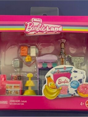 Mattel Mini Barbie Land Playset - Pink, Purple, Yellow